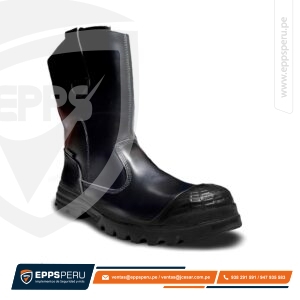 Bota Campera Negro Reforzado Lustrable Faj
