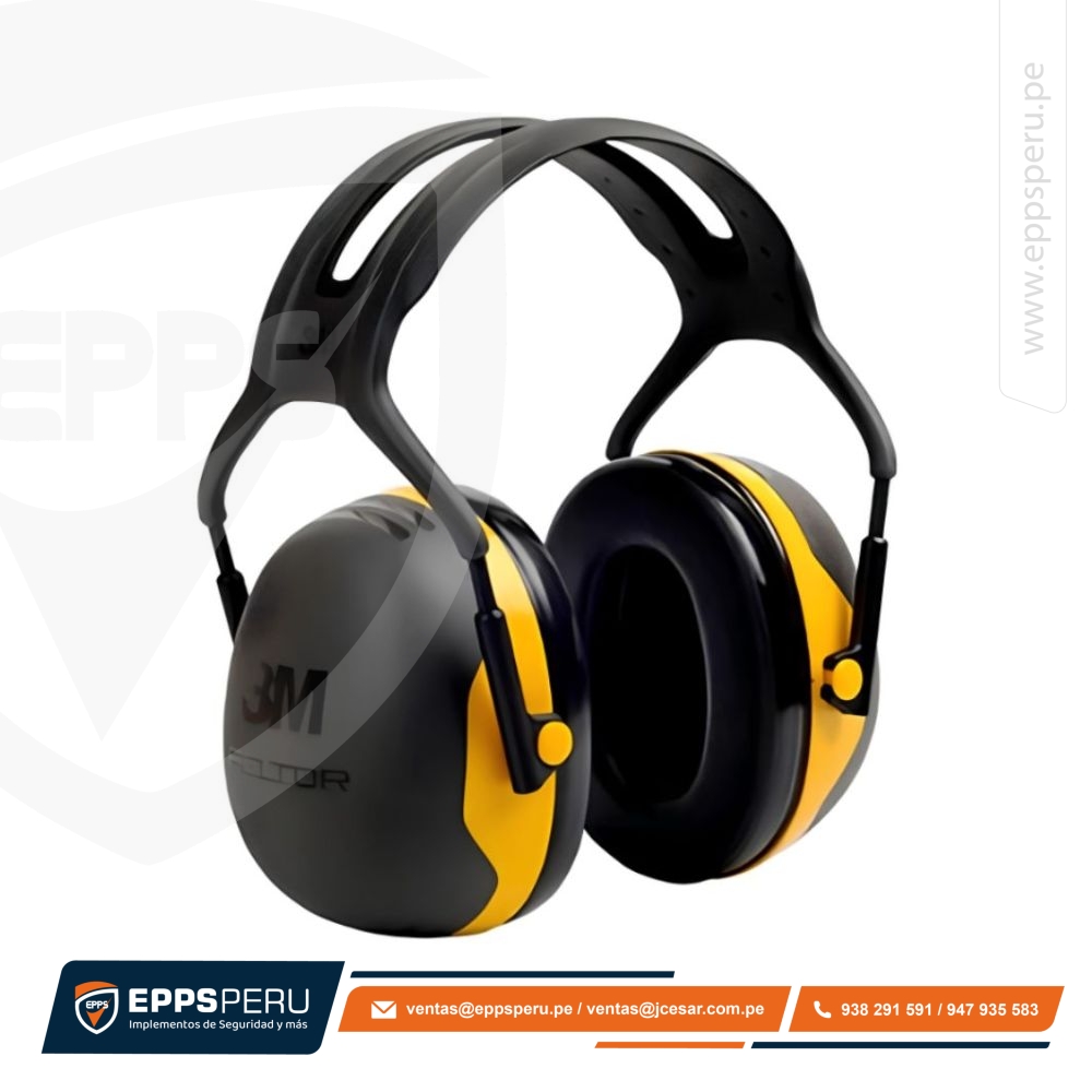 Peltor X2P3 Orejeras para Casco con Anclaje P3E 30db Amarillas