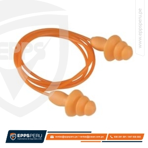 Tapón Auditivo Reutilizable de Silicona con Cordón de PVC Conicfit DELTA PLUS