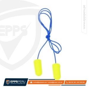 E-A-Rsoft Yellow Neons Tapones Auditivos con Cuerda, Bolsa Plástica, Conservación Auditiva, 311-1250