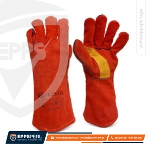 Guante de Cuero para Soldador con Refuerzo GS400 Tecseg